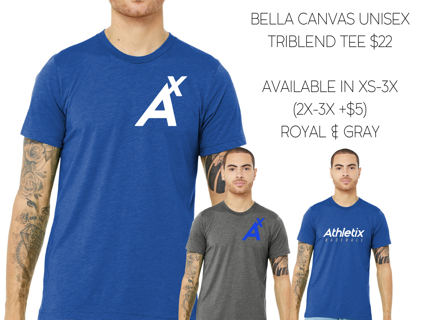 Ax BELLA+CANVAS ® Unisex Triblend Short Sleeve Tee