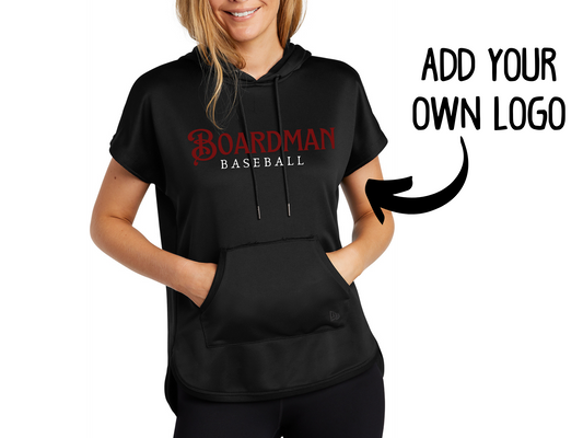 Customizable Ladies Performance Terry Short Sleeve Hoodie