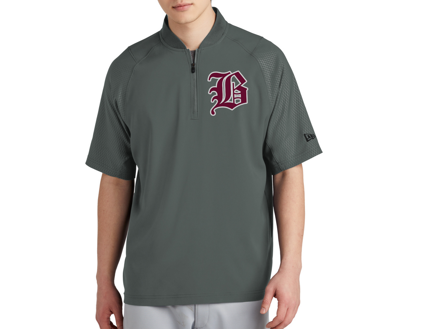 Customizable Cage Short Sleeve 1/4-Zip Jacket