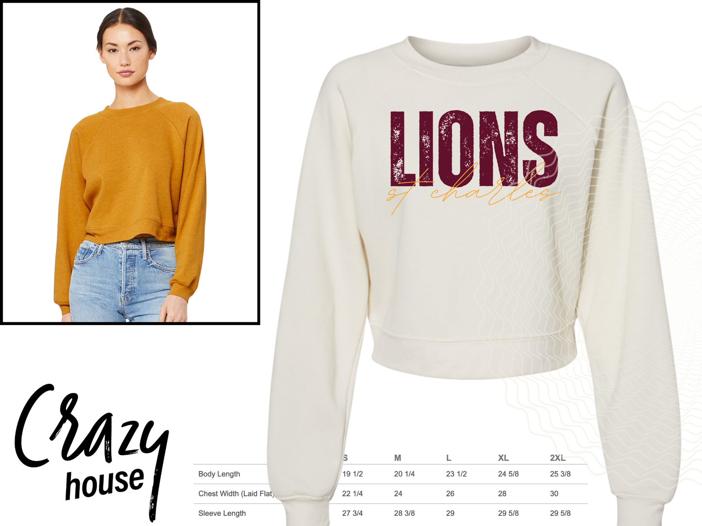 St. Charles Lions Crop Fleece