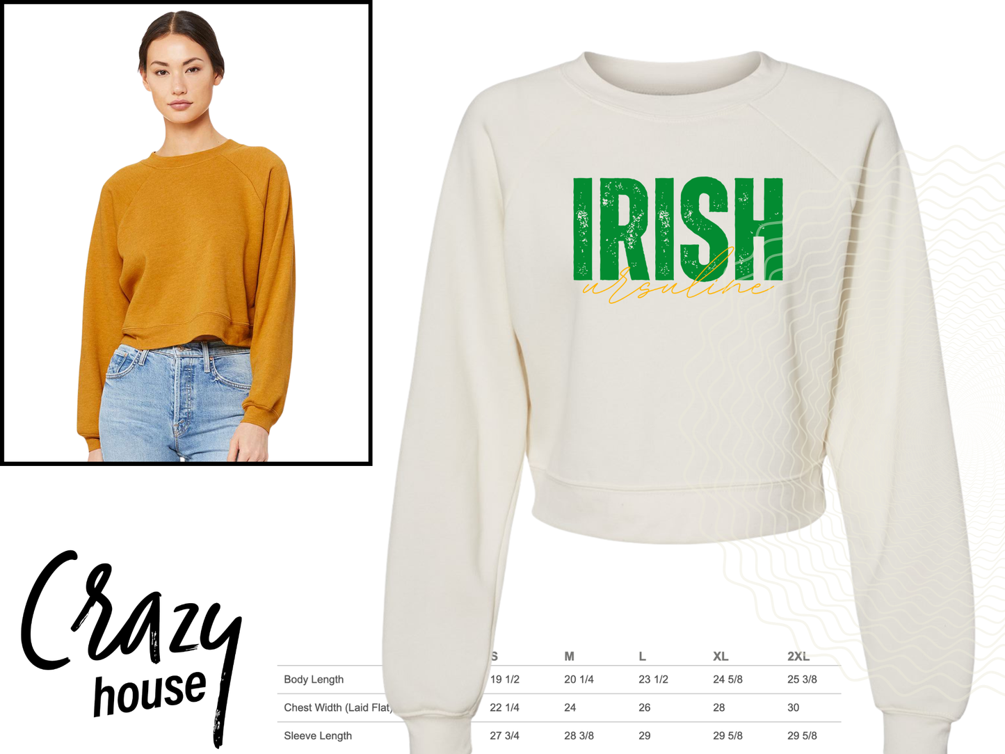 Ursuline Irish Crop Fleece