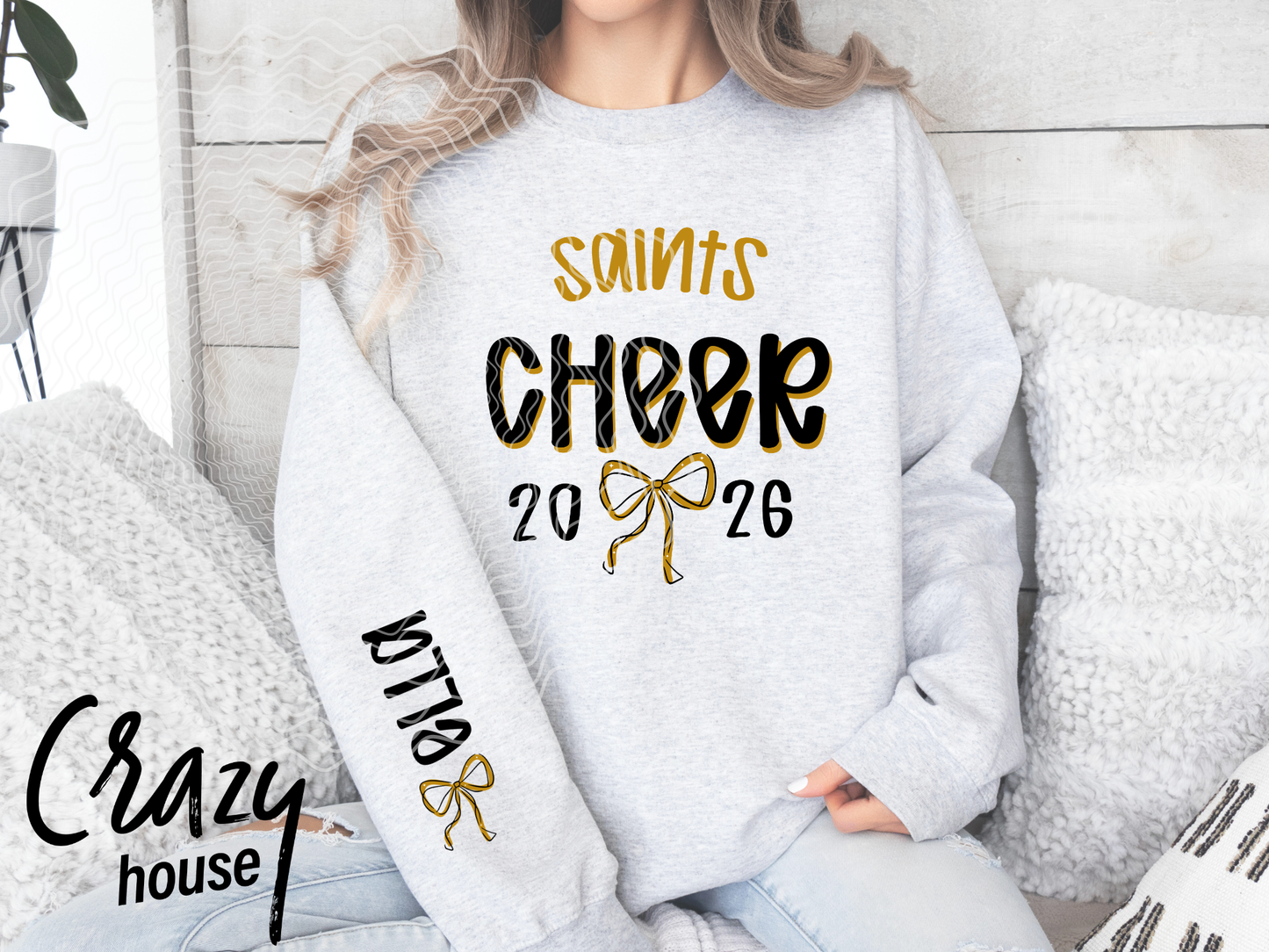 Saints Cheer Crewneck
