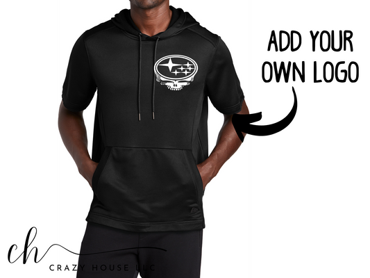 Customizable Mens Performance Terry Short Sleeve Hoodie