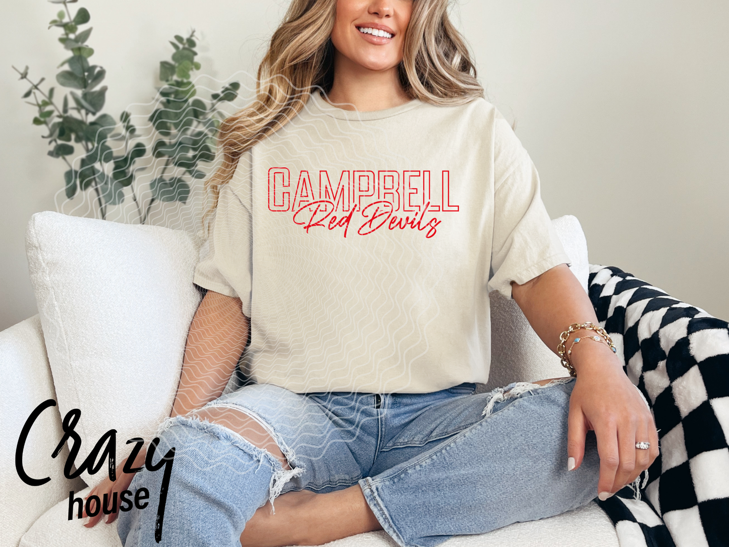 Campbell Red Devils Outline