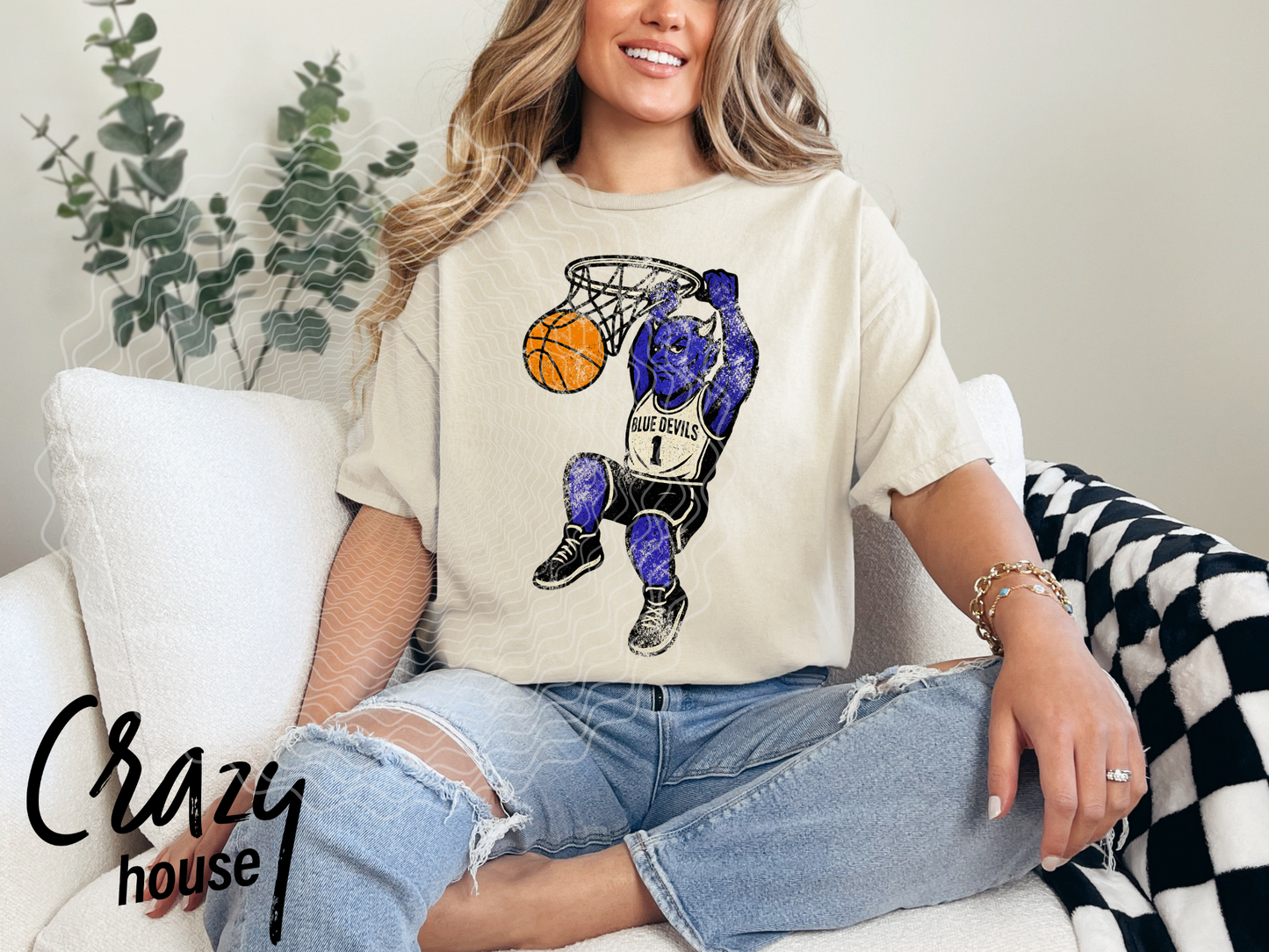 Vintage Basketball Mascot - Sharpsville