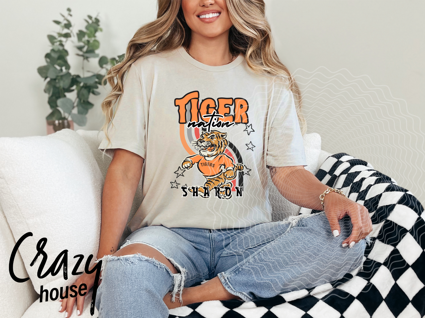 Vintage Mascot - Sharon Tigers