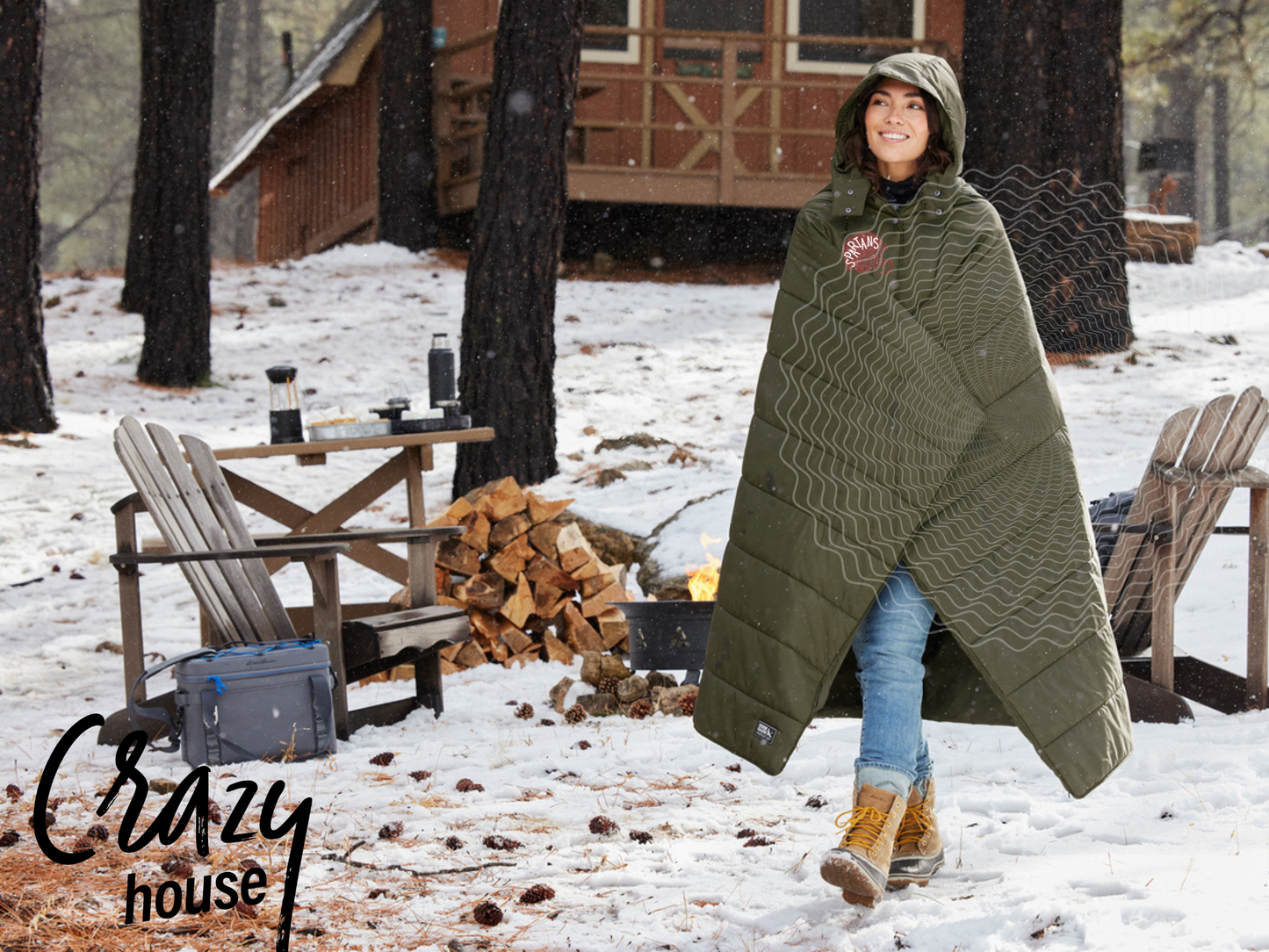 Personalized Puffy Camp Poncho