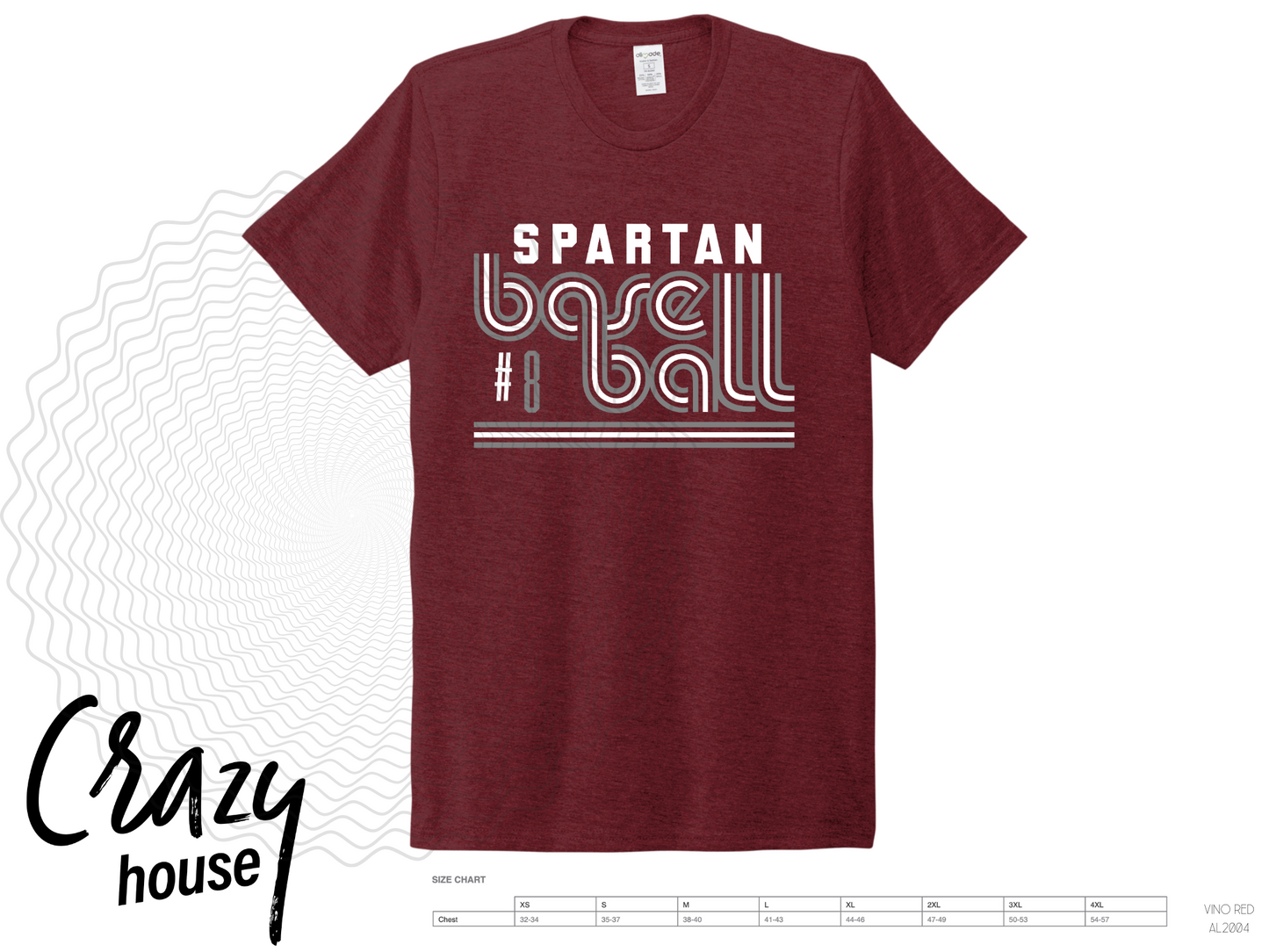 Retro Spartan Baseball