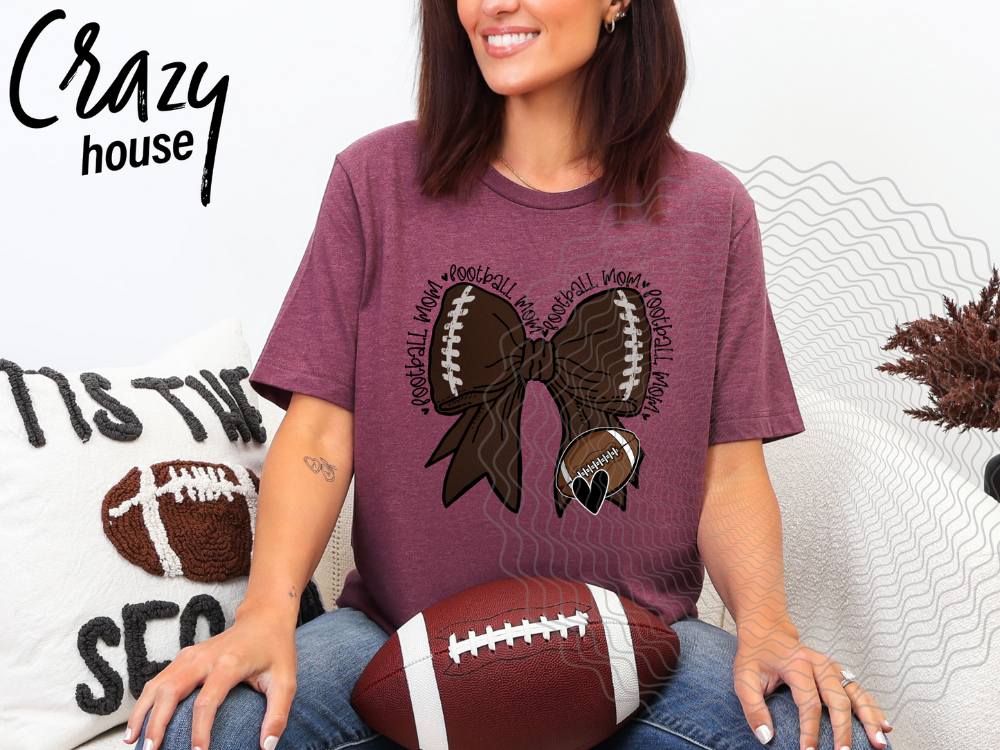 Football Mom Bow - Boardman