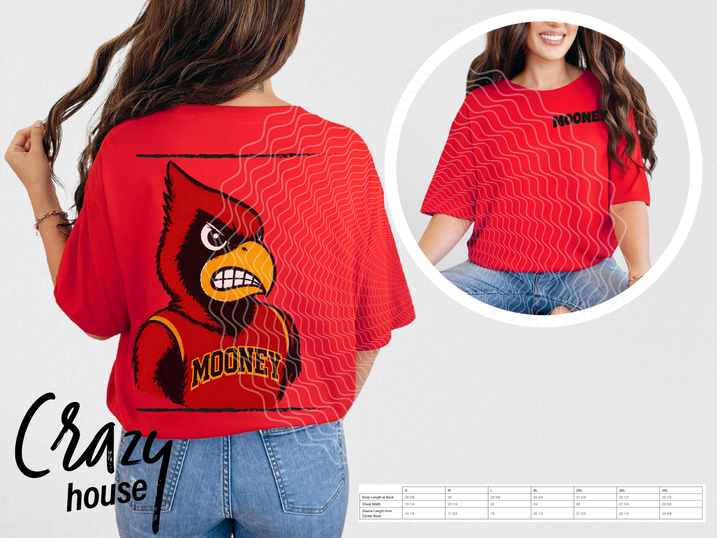 Oversized Mascot - Mooney Cardinals