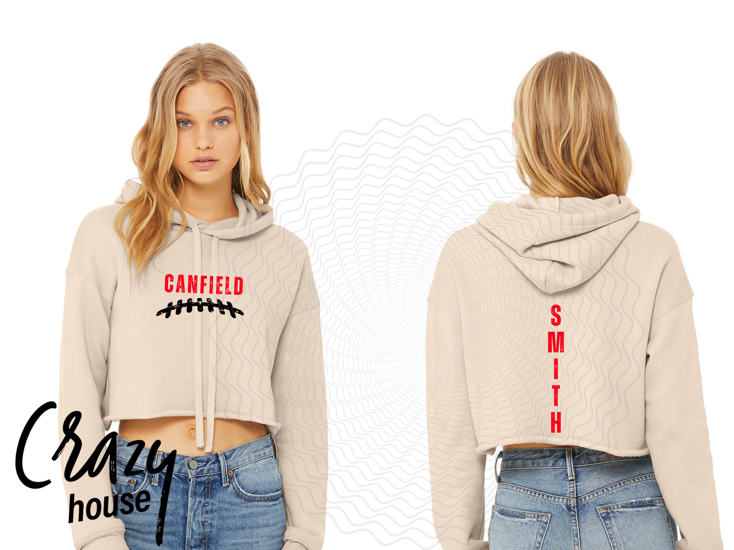 Bella Canvas Ladies' Cropped Fleece Hoodie - Canfield