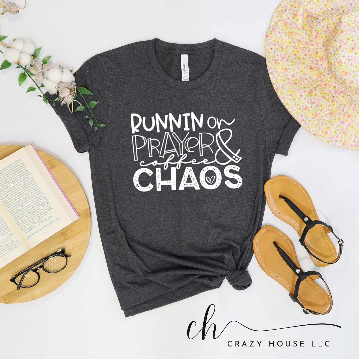 Runnin on Prayer, Coffee & Chaos Shirt