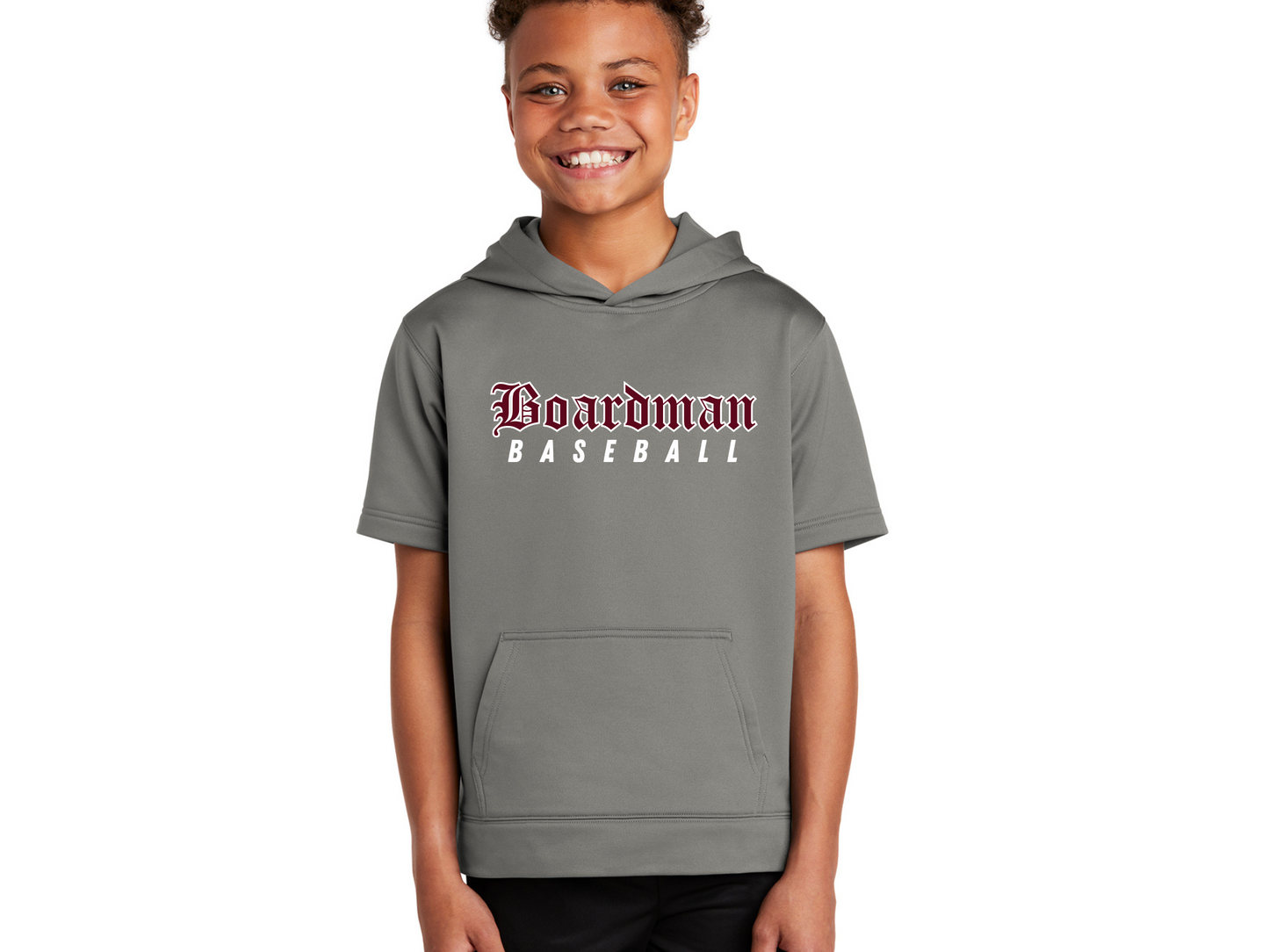 Customizable Youth Sport Tek Short Sleeve Hoodie