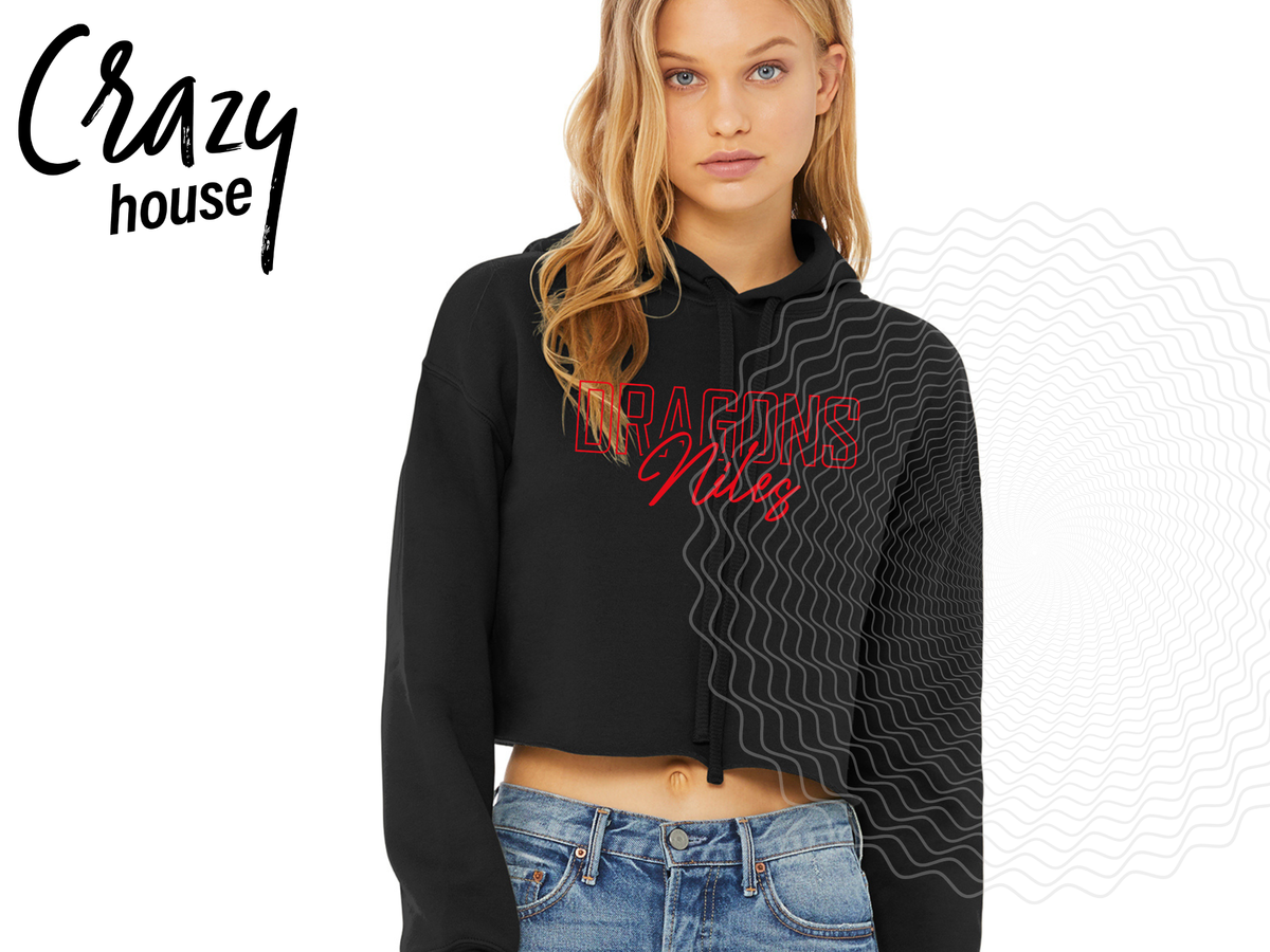 Niles Dragons Cropped Hoodie – Crazy House LLC
