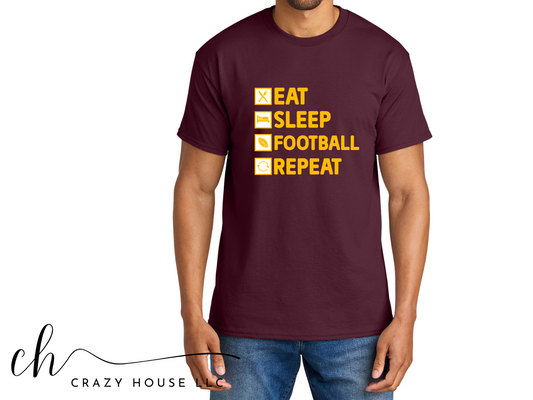 Eat Sleep Football Repeat - SR