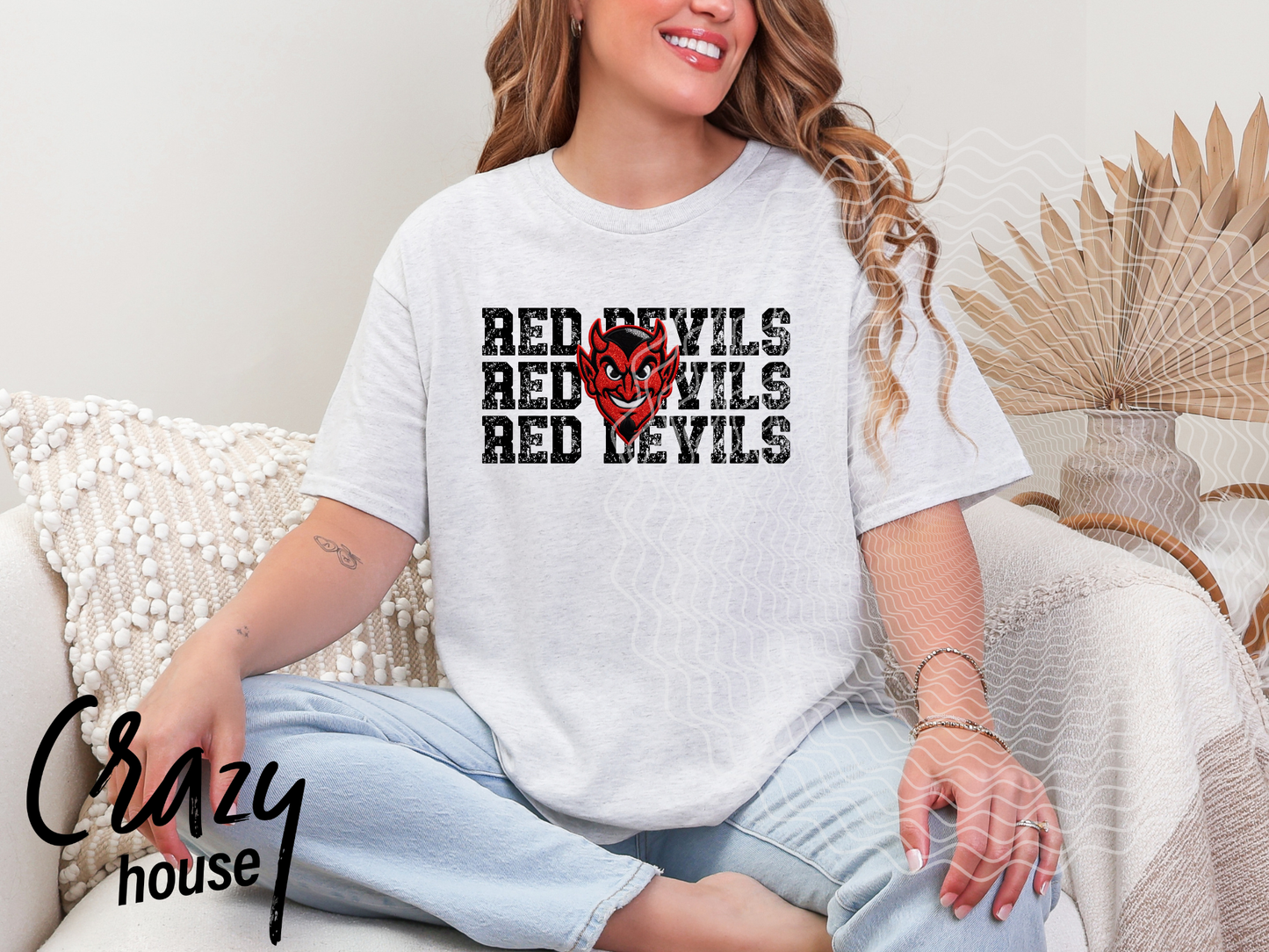 Red Devil - Faux Embroidery