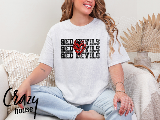 Red Devil - Faux Embroidery