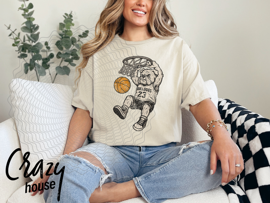 Bulldog Vintage Basketball