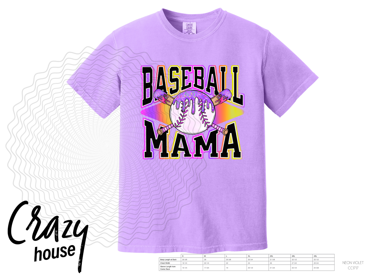 Baseball Mama Neon
