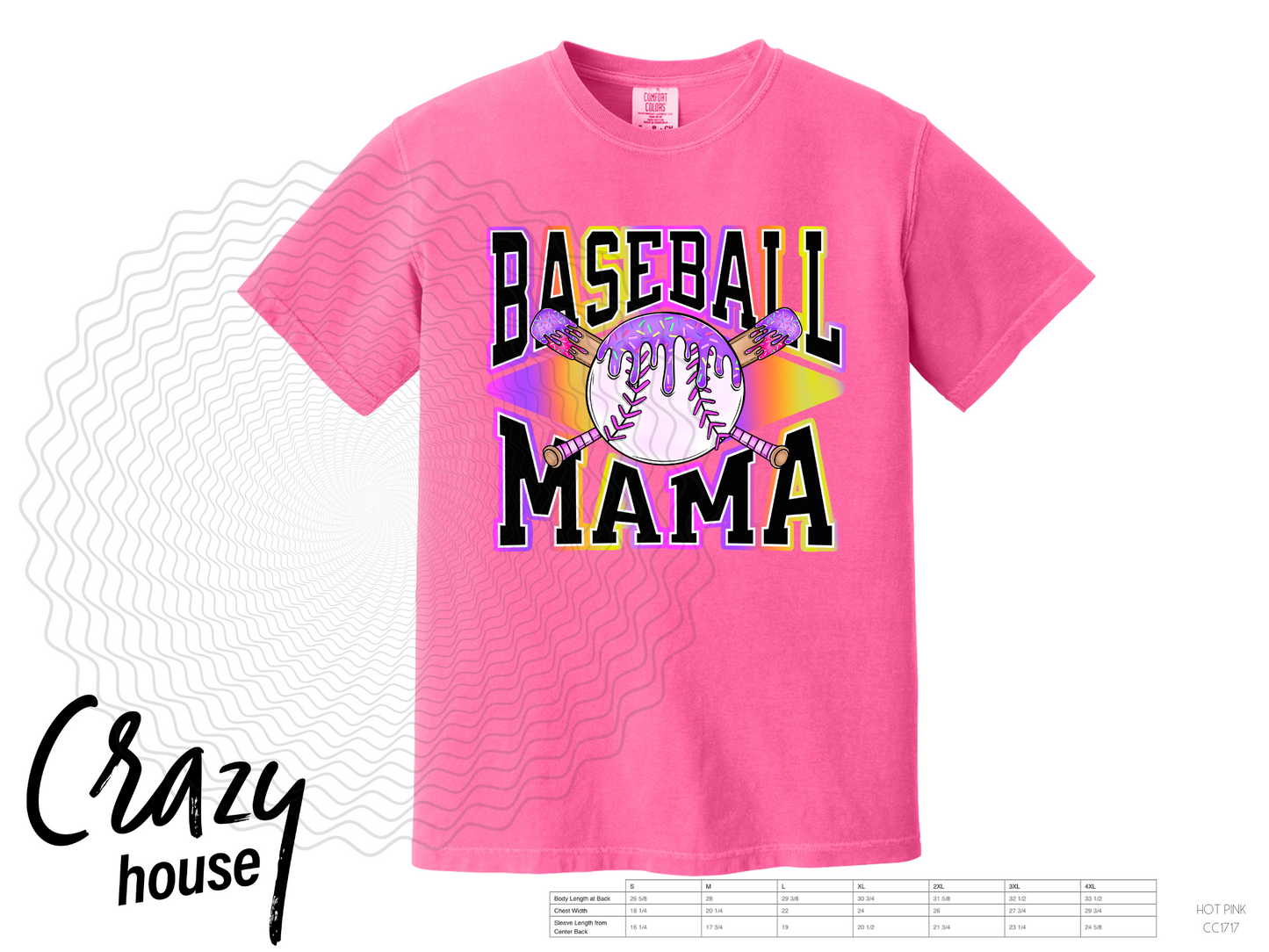 Baseball Mama Neon