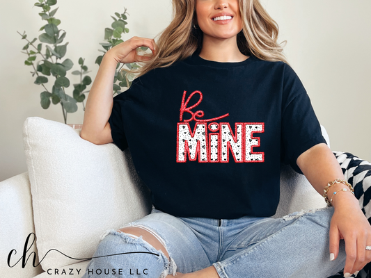 Be Mine - faux embroidery