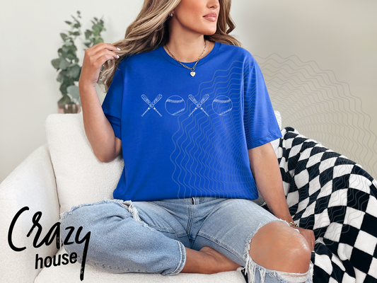 XOXO Baseball - Blue