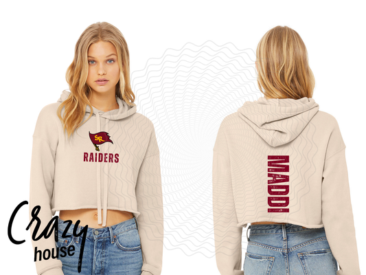 Bella Canvas Ladies' Cropped Fleece Hoodie - South Range