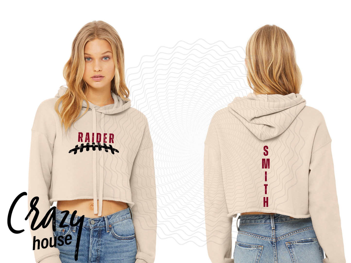 Bella Canvas Ladies' Cropped Fleece Hoodie - South Range