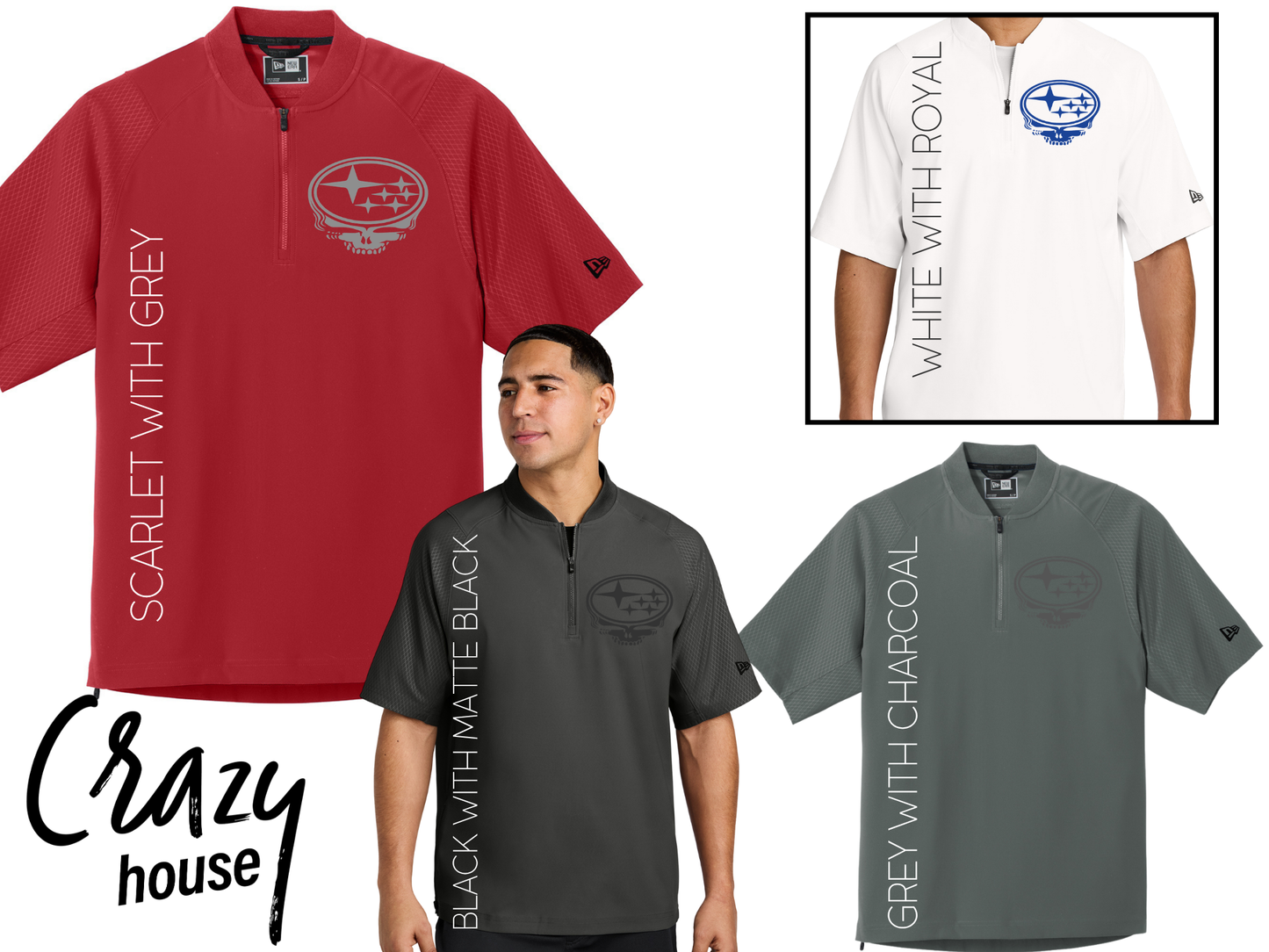 Customizable Cage Short Sleeve 1/4-Zip Jacket
