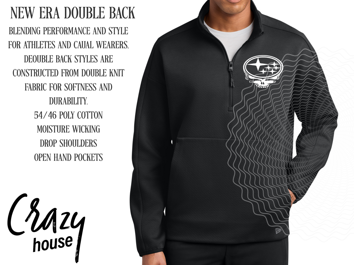 Customizable Double Back 1/4 Zip