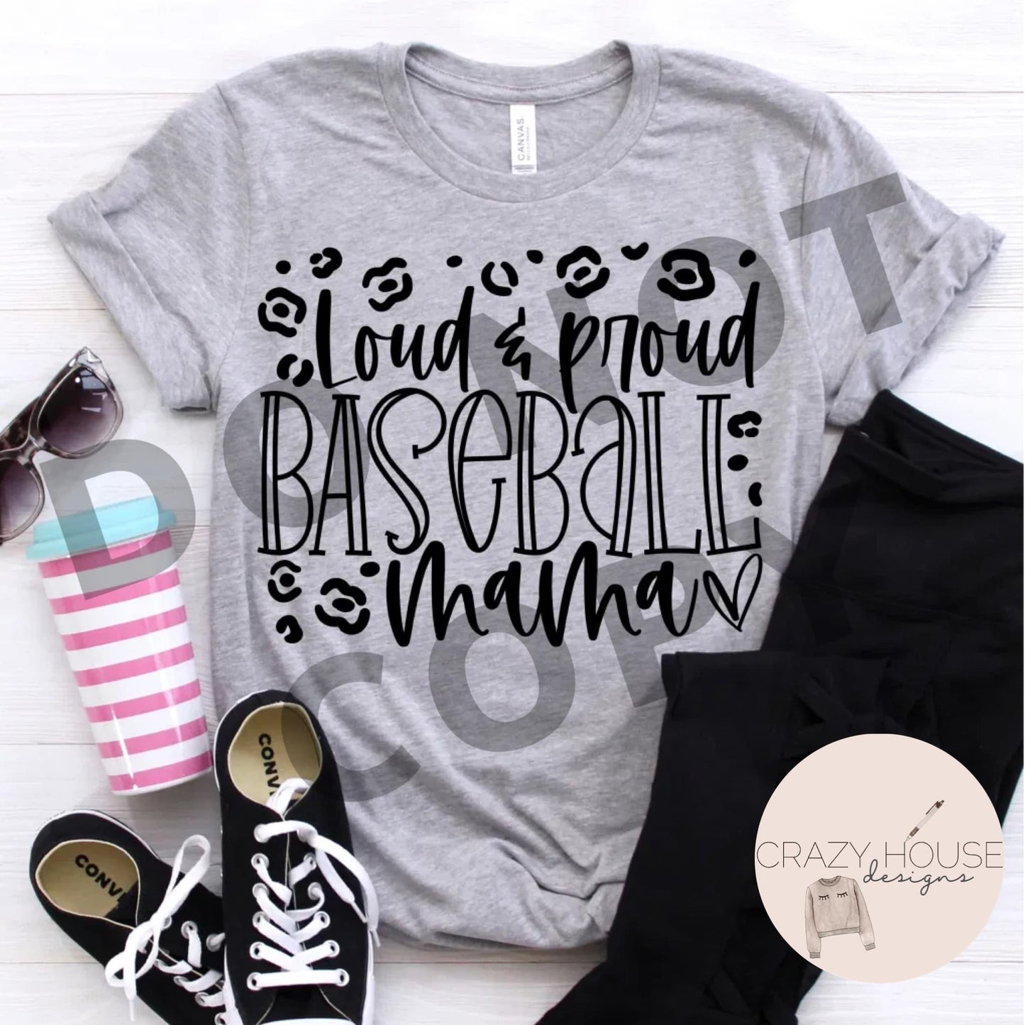 Loud & Proud Baseball/Softball Mom Shirt