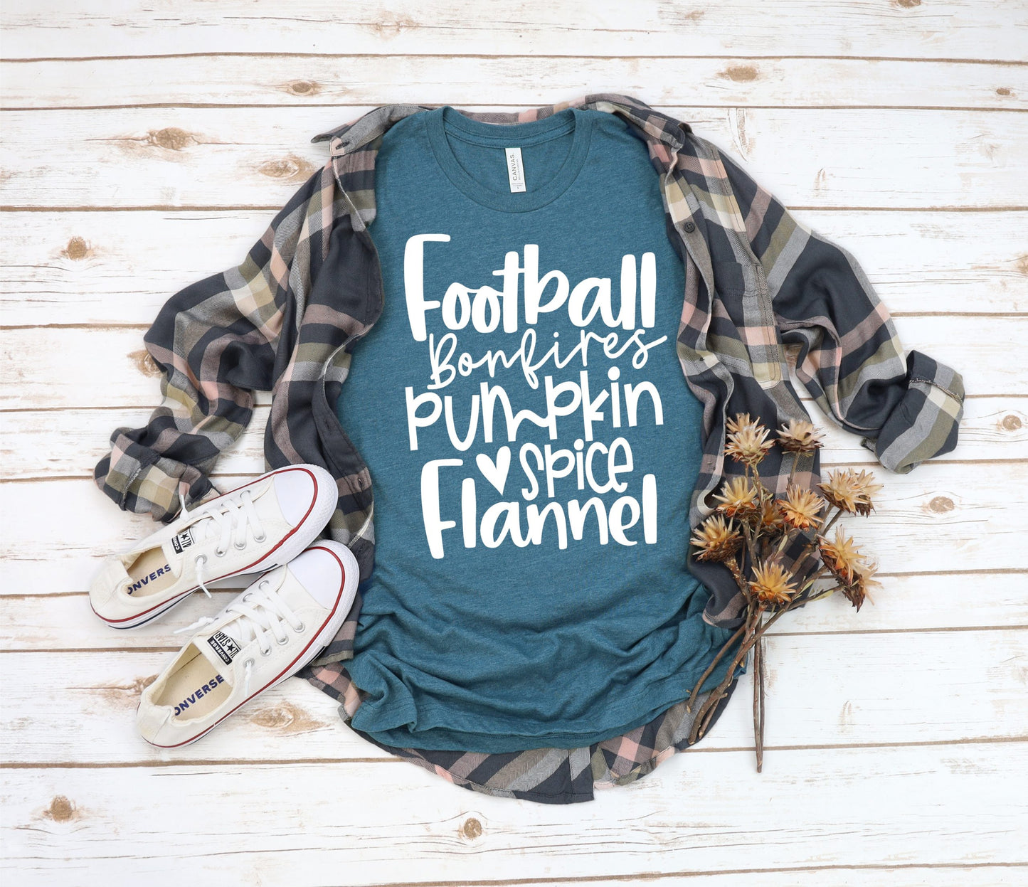Football, Bonfires, Pumpkin Spice, Flannel Shirt