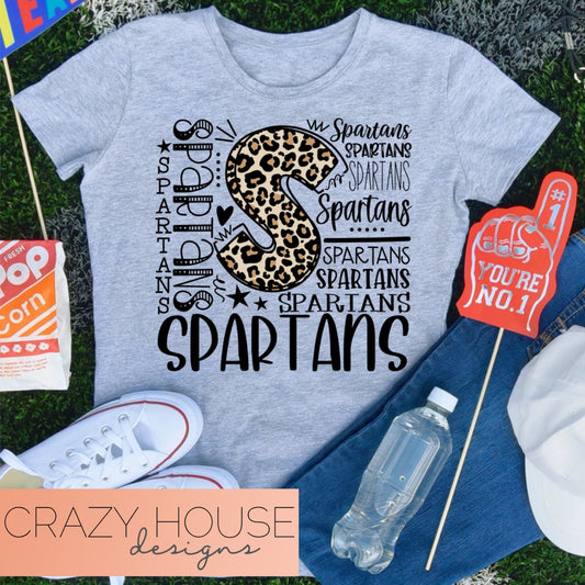 Leopard Mascot Typography