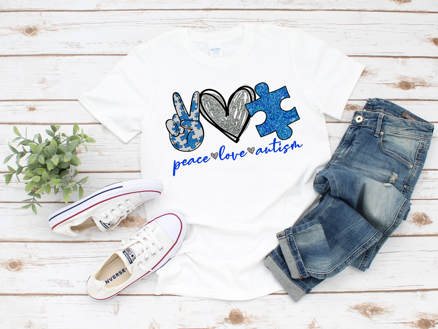 Peace Love Autism Shirt